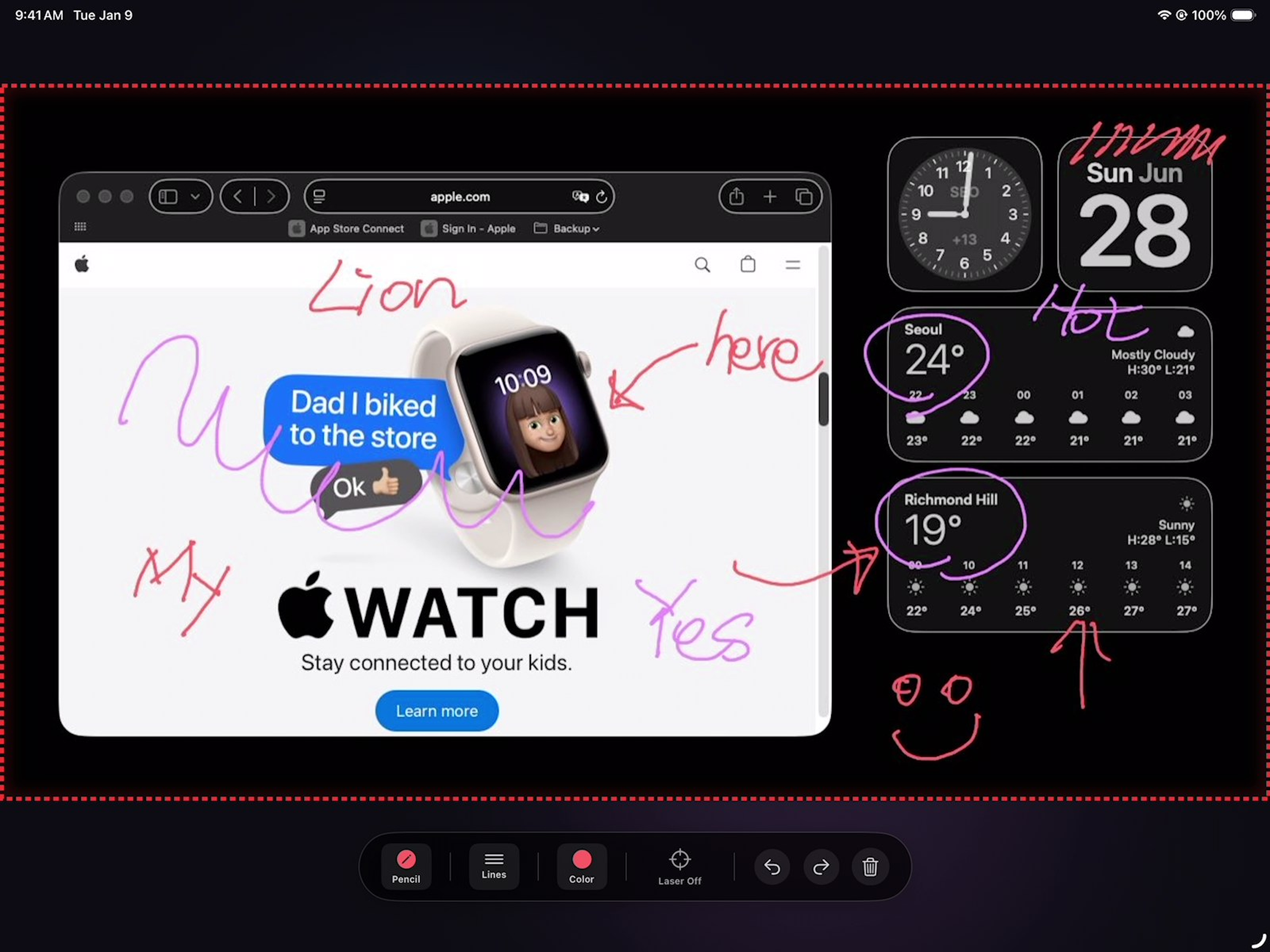 OnAirZone Pencil Scribble Screenshot